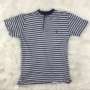 Vintage 90s Striped Henley Tee